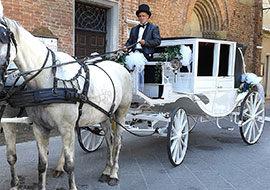 Carrozza per matrimoni Siena Toscana Umbria